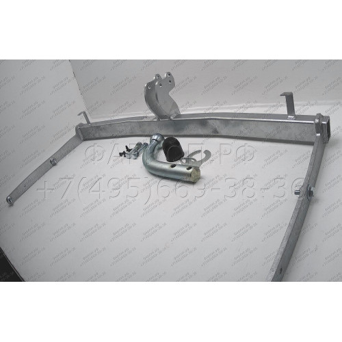 F082A GALIA Полностью оцинкованный фаркоп на Ford Fusion 2002-2012, в т.ч. модели с парктрониками. Тип шара: A. Без выреза бампера. Нагрузки: 1100/50 кг, масса фаркопа 13,12 кг