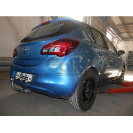 F101C GALIA Полностью оцинкованный фаркоп на Opel Corsa D 2006-2014, FIAT Grande Punto 2005-2010, Grande Punto Evo 2005-2010, Alfa Romeo MiTo 2008-2018. Подрозетник убирается за бампер. Тип ша