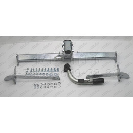 F101C GALIA Полностью оцинкованный фаркоп на Opel Corsa D 2006-2014, FIAT Grande Punto 2005-2010, Grande Punto Evo 2005-2010, Alfa Romeo MiTo 2008-2018. Подрозетник убирается за бампер. Тип ша