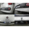 F117C GALIA Полностью оцинкованный фаркоп на FIAT 500L 2012-2022. Подрозетник убирается за бампер. Тип шара: C (горизонтальный съемный). Невидимый вырез бампера. Нагрузки: 1200/85 кг, масса фаркопа 13,87 кг