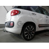 F117C GALIA Полностью оцинкованный фаркоп на FIAT 500L 2012-2022. Подрозетник убирается за бампер. Тип шара: C (горизонтальный съемный). Невидимый вырез бампера. Нагрузки: 1200/85 кг, масса фаркопа 13,87 кг