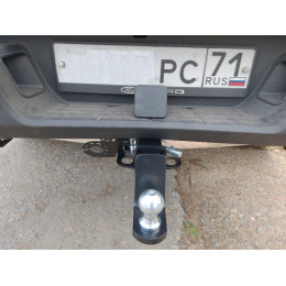 FA 0550-E Бизон Фаркоп на Ford Ranger Т6.2 2022-, Volkswagen Amarok 2022- без подрезки бампера. Тип шара: E (легкосъемный шар под квадрат). Нагрузки: 3000/160 кг. Не компле