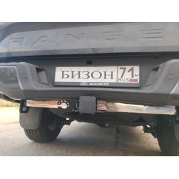 FA 0550-E Бизон Фаркоп на Ford Ranger Т6.2 2022-, Volkswagen Amarok 2022- без подрезки бампера. Тип шара: E (легкосъемный шар под квадрат). Нагрузки: 3000/160 кг. Не компле