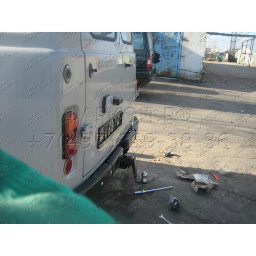 FA 0642-E Бизон Фаркоп на УАЗ Буханка / UAZ 452 / УАЗ 452, 2206, 3909, 3962, 3741, 3303 1965- без подрезки бампера. Тип шара: E (легкосъемный шар под квадрат). Нагрузки: 2250/90 кг. Не комплектуется электрикой