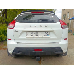 FA 0690-E Бизон Фаркоп на Lada XRAY 2016-2022 без подрезки бампера. Тип шара: E (легкосъемный шар под квадрат). Нагрузки: 1500/130 кг. Не комплектуется электри