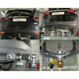 FA 0858-E Бизон Фаркоп на Acura MDX 2014-2021. Требуется подрезка бампера. Тип шара: E (легкосъемный шар под квадрат). Нагрузки: 3000/120 кг. Не комплектуется э