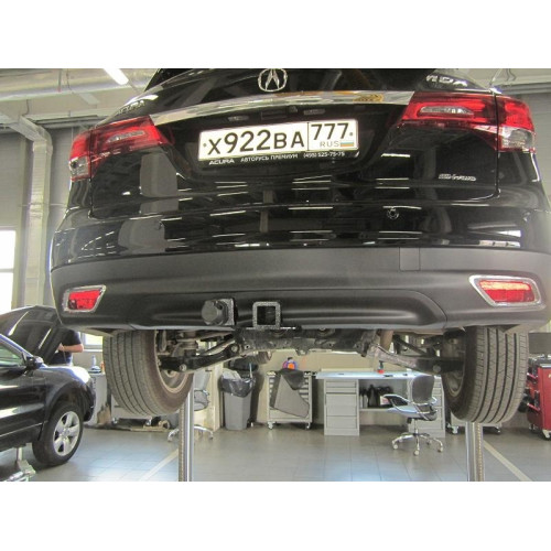 FA 0858-E Бизон Фаркоп на Acura MDX 2014-2021. Требуется подрезка бампера. Тип шара: E (легкосъемный шар под квадрат). Нагрузки: 3000/120 кг. Не комплектуется электрикой