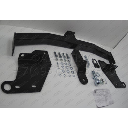 FA 0978-E Бизон Фаркоп на Mitsubishi Pajero IV 2007-2020, Mitsubishi Pajero III 2000-2007 без подрезки бампера. Тип шара: E (легкосъемный шар под квадрат). Нагрузки: 3500/120 кг. Н
