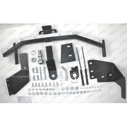 FA 0995-E(N) Бизон Фаркоп с хромированной накладкой на Mitsubishi Outlander 2012-2022 без подрезки бампера. Тип шара: E (легкосъемный шар под квадрат). Нагрузки: