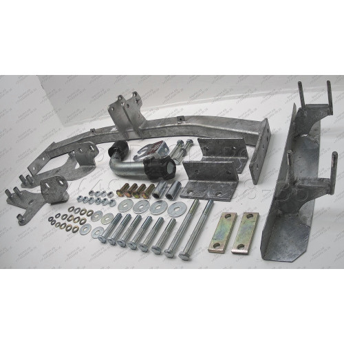 H047A GALIA Полностью оцинкованный фаркоп на Hyundai Starex 6 и 9 местные 1997-2008. Тип шара: A. Без выреза бампера. Нагрузки: 1500/75 кг, масса фаркопа 21 кг