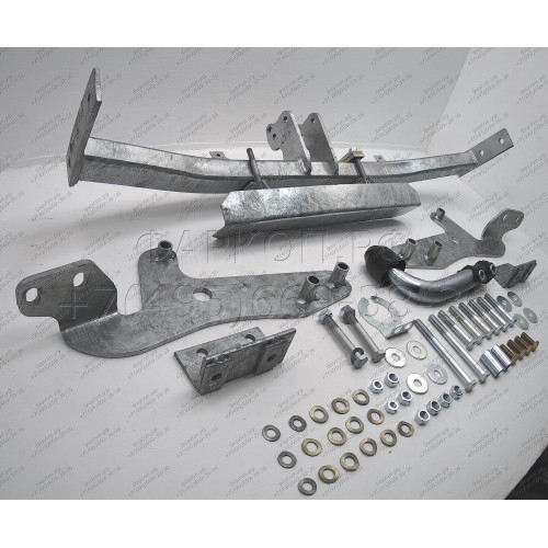 H047A GALIA Полностью оцинкованный фаркоп на Hyundai Starex 6 и 9 местные 1997-2008. Тип шара: A. Без выреза бампера. Нагрузки: 1500/75 кг, масса фаркопа 21 кг