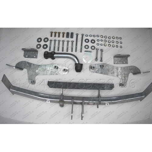 H047A GALIA Полностью оцинкованный фаркоп на Hyundai Starex 6 и 9 местные 1997-2008. Тип шара: A. Без выреза бампера. Нагрузки: 1500/75 кг, масса фаркопа 21 кг