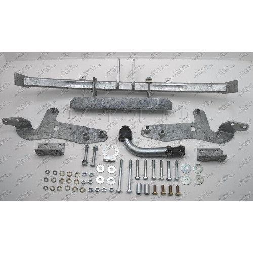 H047A GALIA Полностью оцинкованный фаркоп на Hyundai Starex 6 и 9 местные 1997-2008. Тип шара: A. Без выреза бампера. Нагрузки: 1500/75 кг, масса фаркопа 21 кг