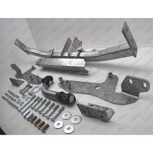 H047A GALIA Полностью оцинкованный фаркоп на Hyundai Starex 6 и 9 местные 1997-2008. Тип шара: A. Без выреза бампера. Нагрузки: 1500/75 кг, масса фаркопа 21 кг