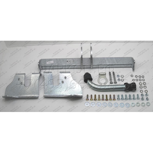 H070A GALIA Полностью оцинкованный фаркоп на Hyundai Tucson 2004-2010, Kia Sportage 2004-2010. Тип шара: A. Невидимый вырез бампера. Нагрузки: 2000/90 кг, масса фаркопа 18,02 кг