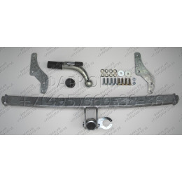 H075C GALIA Полностью оцинкованный фаркоп на Hyundai i10 2008-2013. Тип шара: C (горизонтальный съемный). Невидимый вырез бампера. Нагрузки: 700/28 кг, масса фа