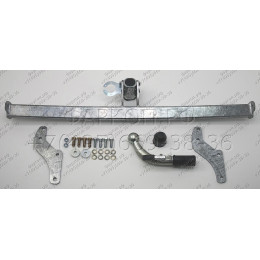H075C GALIA Полностью оцинкованный фаркоп на Hyundai i10 2008-2013. Тип шара: C (горизонтальный съемный). Невидимый вырез бампера. Нагрузки: 700/28 кг, масса фа