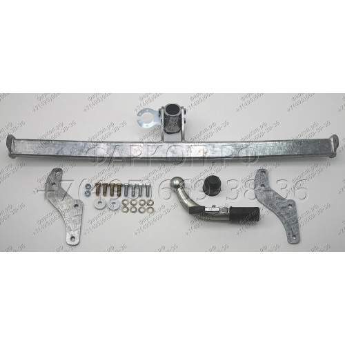 H075C GALIA Полностью оцинкованный фаркоп на Hyundai i10 2008-2013. Тип шара: C (горизонтальный съемный). Невидимый вырез бампера. Нагрузки: 700/28 кг, масса фаркопа 15,07 кг