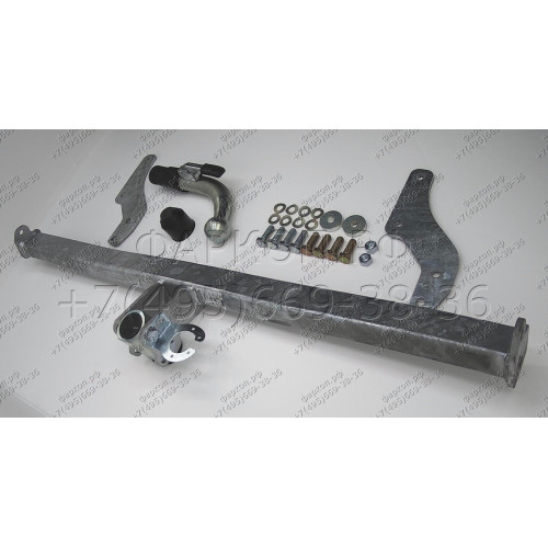 H075C GALIA Полностью оцинкованный фаркоп на Hyundai i10 2008-2013. Тип шара: C (горизонтальный съемный). Невидимый вырез бампера. Нагрузки: 700/28 кг, масса фаркопа 15,07 кг