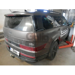 H121C GALIA Полностью оцинкованный фаркоп на Hyundai Santa Fe 2023-. Подрозетник убирается за бампер. Тип шара: C (горизонтальный съемный). Невидимый вырез 