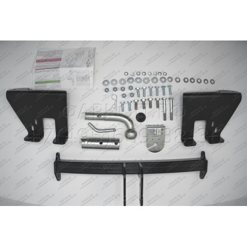 H204-BA TAVIALS ТСУ для Hyundai Tucson 2004-2010, Kia Sportage 2005-2010 без снятия и выреза бампера. Тип шара: C (оцинкованный, съемный). Нагрузки: 1500/75 кг, масса фаркопа 18,14 кг (без электрики в комплекте)