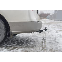 HHA-07-991122.00 PT GROUP Фаркоп на Hyundai H1 2008-2018, 2018-, Hyundai Starex 2008-2018 без подрезки бампера. Тип шара: E (легкосъемный шар под квадрат). Нагрузки: 2500/100 кг, масс