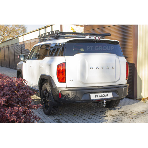 HHT-24-991122.00 PT GROUP Фаркоп на Haval H3 2024- без снятия и подрезки бампера. Тип шара: E (легкосъемный шар под квадрат). Нагрузки: 1000/50 кг, масса фаркопа 18,3 кг (без электрики в комплекте)