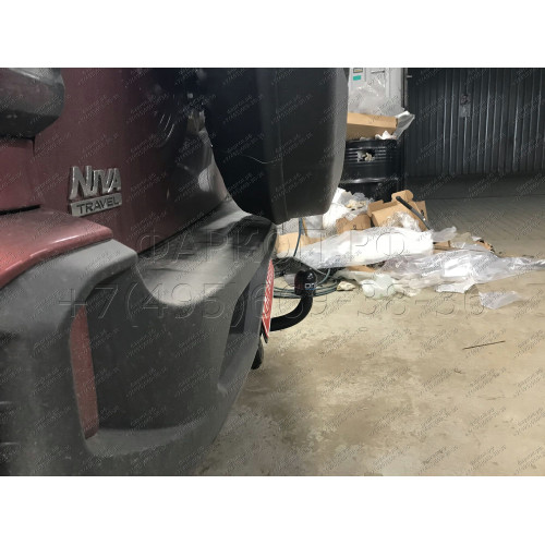 1223-ANP ORIS Фаркоп на Шниву (Chevrolet Niva 2123) 4x4 (штатные места) 2002/12-2020, Lada Niva 2020-2021, Lada Niva Travel 2021- без подрезки бампера. Тип шара: A. Нагрузки: 1500/75 кг, масса фаркопа 16,7 кг (без электрики в комплекте)