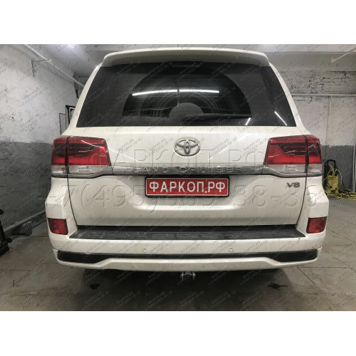 T070C GALIA Полностью оцинкованный фаркоп на Toyota Land Cruiser 200 2008-2021, Lexus LX 2008-2021. Тип шара: C (горизонтальный съемный). Невидимый вырез бампера. Нагрузки: 3500/140 кг, масса фаркопа 8,97 кг