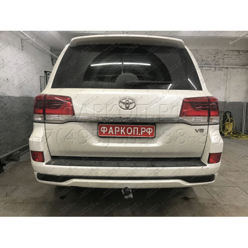 T070C GALIA Полностью оцинкованный фаркоп на Toyota Land Cruiser 200 2008-2021, Lexus LX 2008-2021. Тип шара: C (горизонтальный съемный). Невидимый вырез бампера. Нагрузки: 3500/140 кг, масса фаркопа 8,97 кг