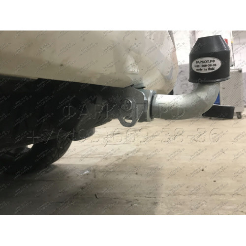 T070C GALIA Полностью оцинкованный фаркоп на Toyota Land Cruiser 200 2008-2021, Lexus LX 2008-2021. Тип шара: C (горизонтальный съемный). Невидимый вырез бампера. Нагрузки: 3500/140 кг, масса фаркопа 8,97 кг