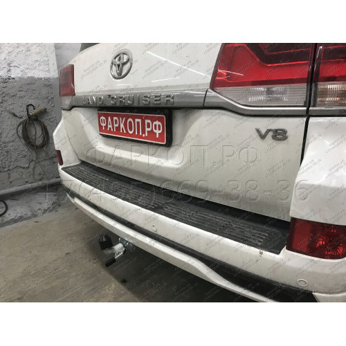 T070C GALIA Полностью оцинкованный фаркоп на Toyota Land Cruiser 200 2008-2021, Lexus LX 2008-2021. Тип шара: C (горизонтальный съемный). Невидимый вырез бампера. Нагрузки: 3500/140 кг, масса фаркопа 8,97 кг
