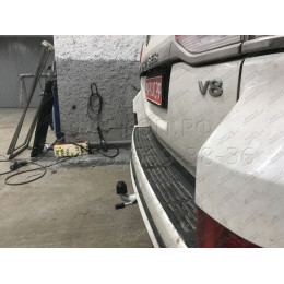 T070C GALIA Полностью оцинкованный фаркоп на Toyota Land Cruiser 200 2008-2021, Lexus LX 2008-2021. Тип шара: C (горизонтальный съемный). Невидимый вырез бампера. Нагрузк