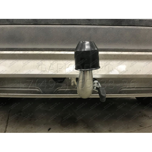 V069C GALIA Полностью оцинкованный фаркоп на Volkswagen Tiguan 2007-2016, Tiguan 2 2016-2024, Audi Q3 2011-2019, 2019-2025, SEAT Tarraco 2018-2024. Тип шара: C (горизонтальный съемный). Невидимый вырез бампера. Нагрузки: 2500/140 кг, масса фаркопа 16,2 кг