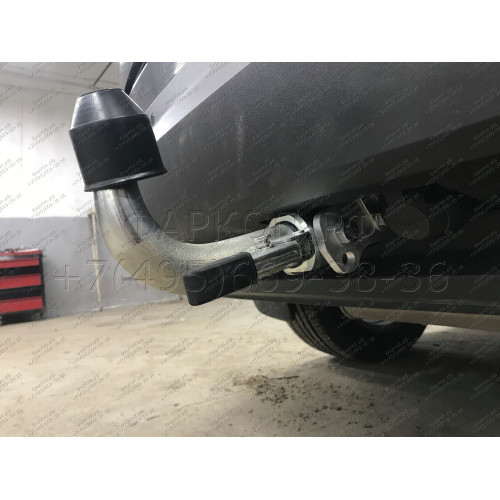V069C GALIA Полностью оцинкованный фаркоп на Volkswagen Tiguan 2007-2016, Tiguan 2 2016-2024, Audi Q3 2011-2019, 2019-2025, SEAT Tarraco 2018-2024. Тип шара: C (горизонтальный съемный). Невидимый вырез бампера. Нагрузки: 2500/140 кг, масса фаркопа 16,2 кг