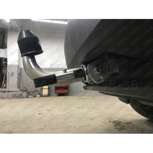V069C GALIA Полностью оцинкованный фаркоп на Volkswagen Tiguan 2007-2016, Tiguan 2 2016-2024, Audi Q3 2011-2019, 2019-2025, SEAT Tarraco 2018-2024. Тип шара: C (горизонтальный съемный). Невидимый вырез бампера. Нагрузки: 2500/140 кг, масса фаркопа 16,2 кг