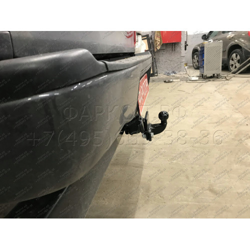 T114-F Лидер-плюс ТСУ для Toyota Hilux (4WD) (N2) 2008-2015 без выреза бампера. Нагрузки: 2000/100 кг, масса фаркопа 9,24 кг (без электрики в комплекте)