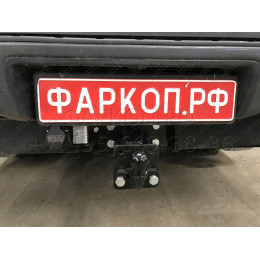 T114-F Лидер-плюс ТСУ для Toyota Hilux (4WD) (N2) 2008-2015 без выреза бампера. Нагрузки: 2000/100 кг, масса фаркопа 9,24 кг (без электрики в комплекте)
