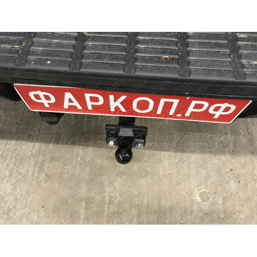 T114-F Лидер-плюс ТСУ для Toyota Hilux (4WD) (N2) 2008-2015 без выреза бампера. Нагрузки: 2000/100 кг, масса фаркопа 9,24 кг (без электрики в комплекте)