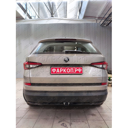 S120C GALIA Полностью оцинкованный фаркоп на Skoda Kodiaq 2WD, 4WD 2017-2023, 2023-. Тип шара: C (горизонтальный съемный). Невидимый вырез бампера. Нагрузки: 2600/140 кг, масса фаркопа 17,07 кг