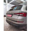 S120C GALIA Полностью оцинкованный фаркоп на Skoda Kodiaq 2WD, 4WD 2017-2023, 2023-. Тип шара: C (горизонтальный съемный). Невидимый вырез бампера. Нагрузки: 2600/140 кг, масса фаркопа 17,07 кг