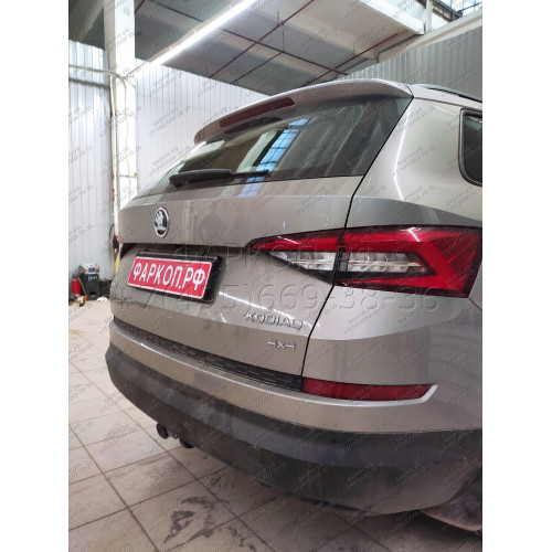 S120C GALIA Полностью оцинкованный фаркоп на Skoda Kodiaq 2WD, 4WD 2017-2023, 2023-. Тип шара: C (горизонтальный съемный). Невидимый вырез бампера. Нагрузки: 2600/140 кг, масса фаркопа 17,07 кг