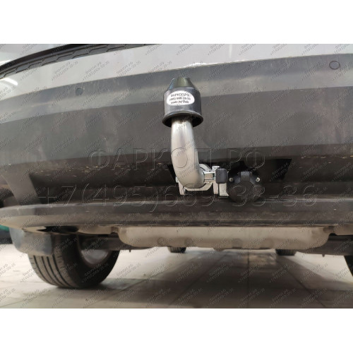 S120C GALIA Полностью оцинкованный фаркоп на Skoda Kodiaq 2WD, 4WD 2017-2023, 2023-. Тип шара: C (горизонтальный съемный). Невидимый вырез бампера. Нагрузки: 2600/140 кг, масса фаркопа 17,07 кг