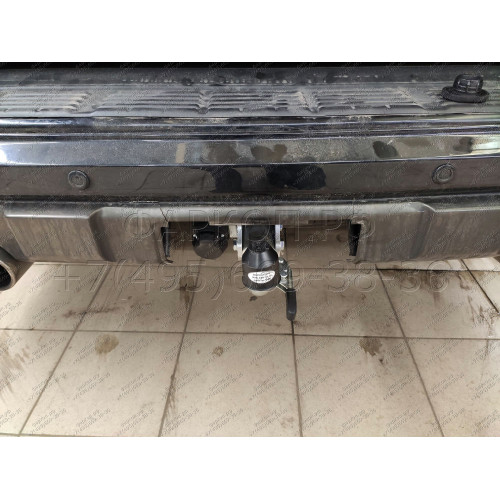T070C GALIA Полностью оцинкованный фаркоп на Toyota Land Cruiser 200 2008-2021, Lexus LX 2008-2021. Тип шара: C (горизонтальный съемный). Невидимый вырез бампера. Нагрузки: 3500/140 кг, масса фаркопа 8,97 кг