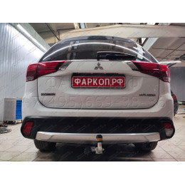91312-A MOTODOR Фаркоп с оцинкованным шаром на Mitsubishi Outlander 2012-2019, 2019-2022. Вырез бампера по необходимости. Тип шара: A. Нагрузки: 1700/75 кг, масса фаркопа 23