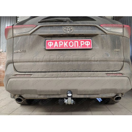T072C GALIA Полностью оцинкованный фаркоп на Toyota RAV4 V XA50 2019-2025, Suzuki Across 2020-2025. Тип шара: C (горизонтальный съемный). Установка без снятия и выреза ба