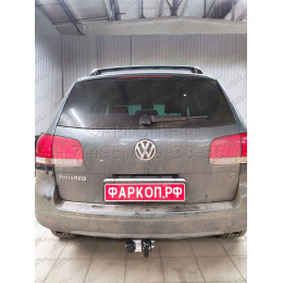 V124-A Лидер-плюс ТСУ для Volkswagen Touareg 2002-2010 (требуется вырез в бампере), Volkswagen Touareg 2010-2018, Audi Q7 2007-2015 (без выреза бампера). Нагрузки: 1500/75 кг, масса фа