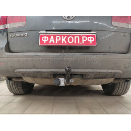V124-A Лидер-плюс ТСУ для Volkswagen Touareg 2002-2010 (требуется вырез в бампере), Volkswagen Touareg 2010-2018, Audi Q7 2007-2015 (без выреза бампера). Нагрузки: 1500/75 кг, масса фа