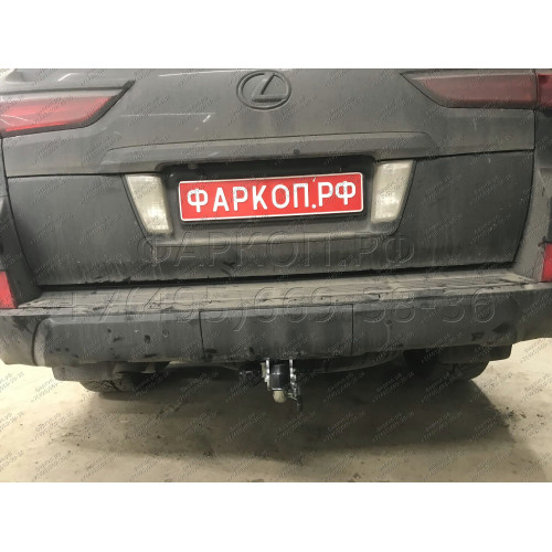 T070C GALIA Полностью оцинкованный фаркоп на Toyota Land Cruiser 200 2008-2021, Lexus LX 2008-2021. Тип шара: C (горизонтальный съемный). Невидимый вырез бампера. Нагрузки: 3500/140 кг, масса фаркопа 8,97 кг