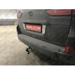 T070C GALIA Полностью оцинкованный фаркоп на Toyota Land Cruiser 200 2008-2021, Lexus LX 2008-2021. Тип шара: C (горизонтальный съемный). Невидимый вырез бампера. Нагрузк